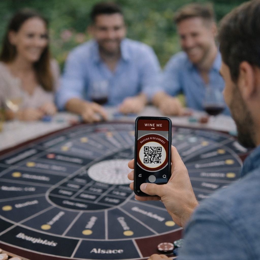 WINE ME® Casino Smart Mat 180×90 cm – France - (QR Code)