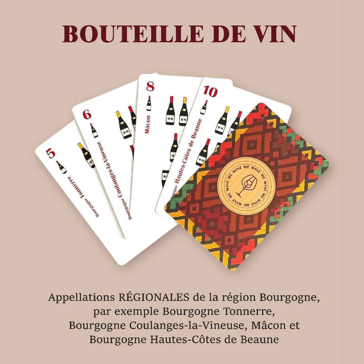 Jeu de cartes vin WINE ME – Bourgogne (54 cartes interactives)