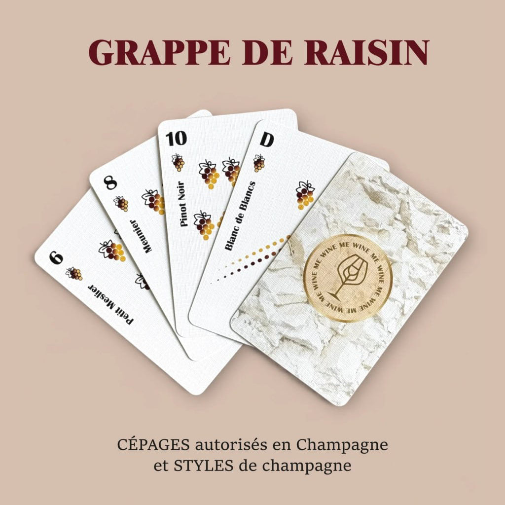 Jeu de cartes vin WINE ME – Champagne (54 cartes interactives)