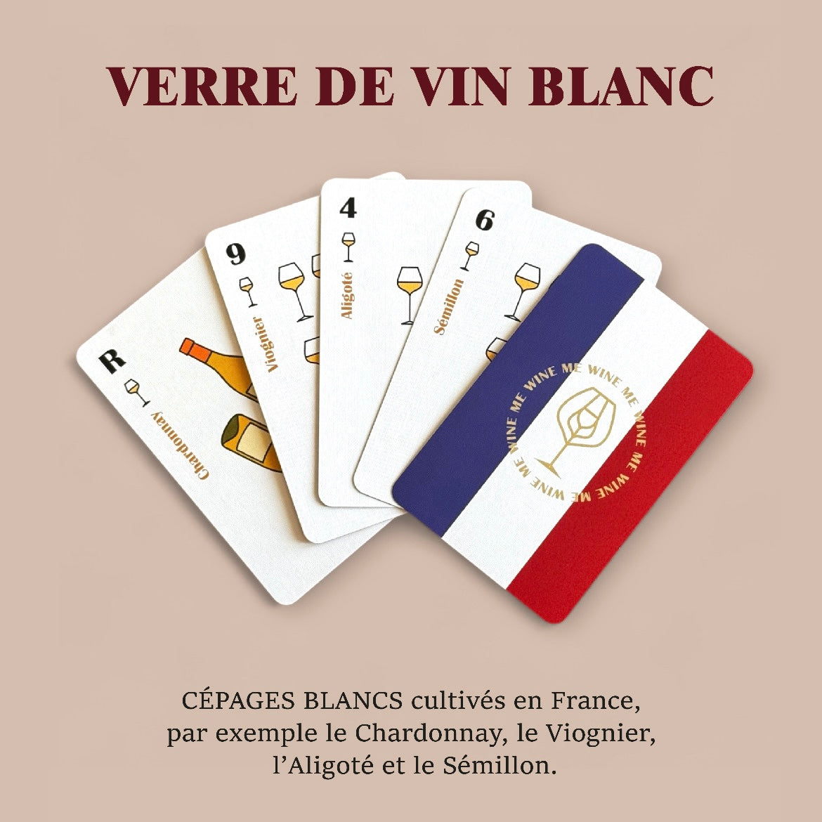 Jeu de cartes vin WINE ME – Vins de France (54 cartes interactives)