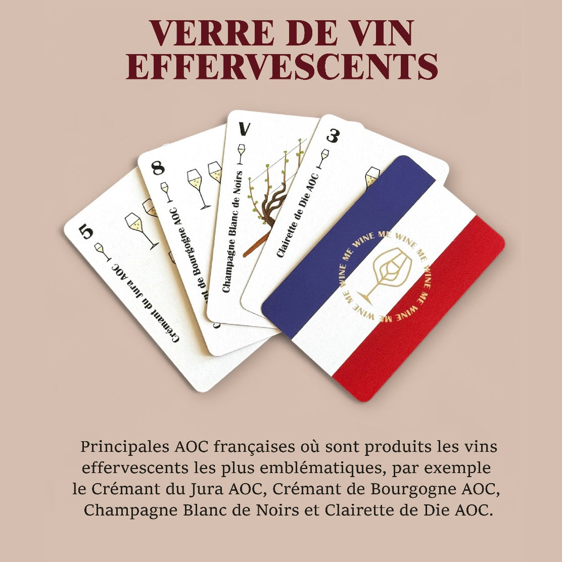 Jeu de cartes vin WINE ME – Vins de France (54 cartes interactives)