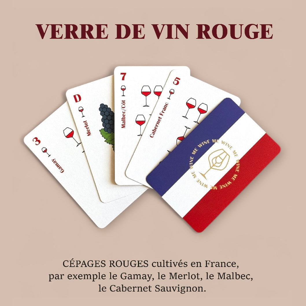 Jeu de cartes vin WINE ME – Vins de France (54 cartes interactives)