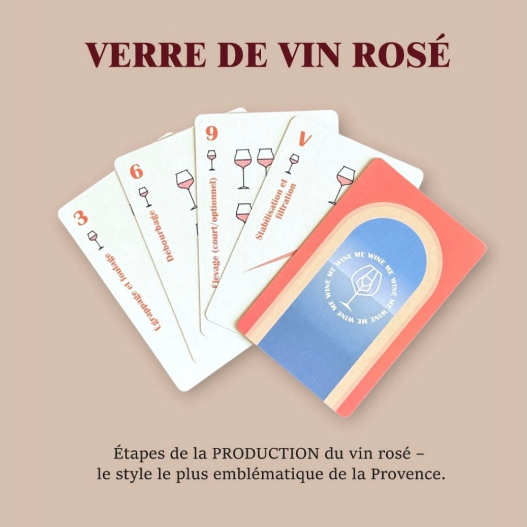 Jeu de cartes vin WINE ME – Provence (54 cartes interactives)