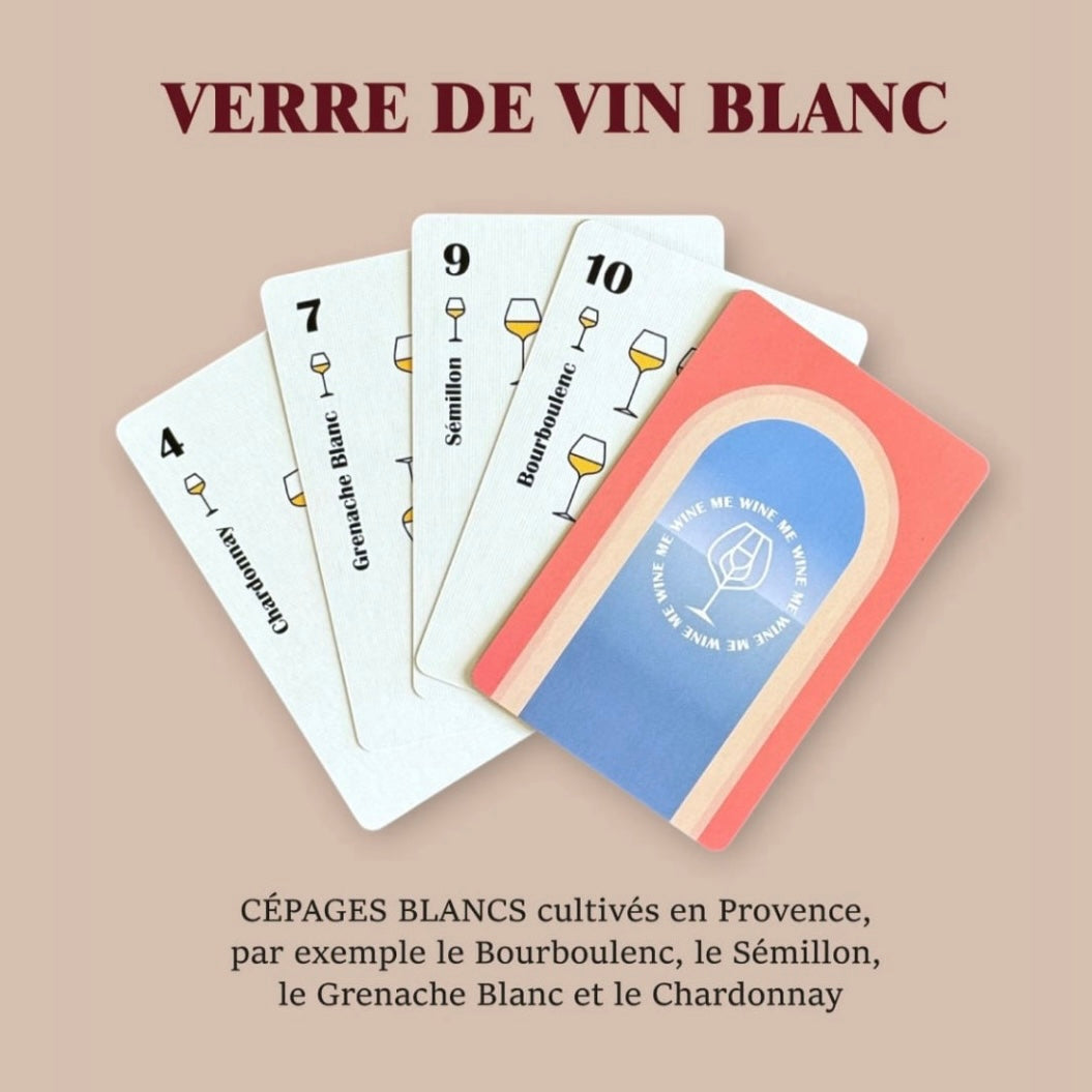 Jeu de cartes vin WINE ME – Provence (54 cartes interactives)