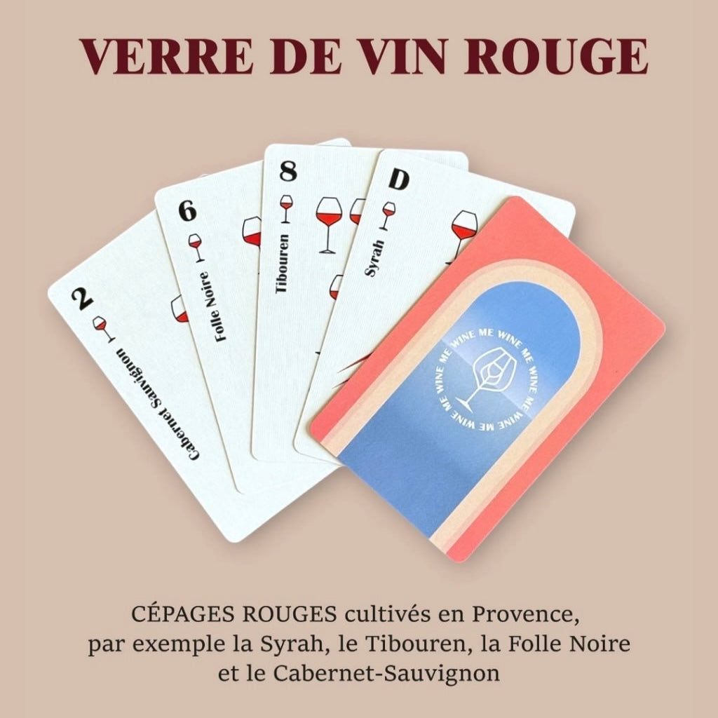 Jeu de cartes vin WINE ME – Provence (54 cartes interactives)