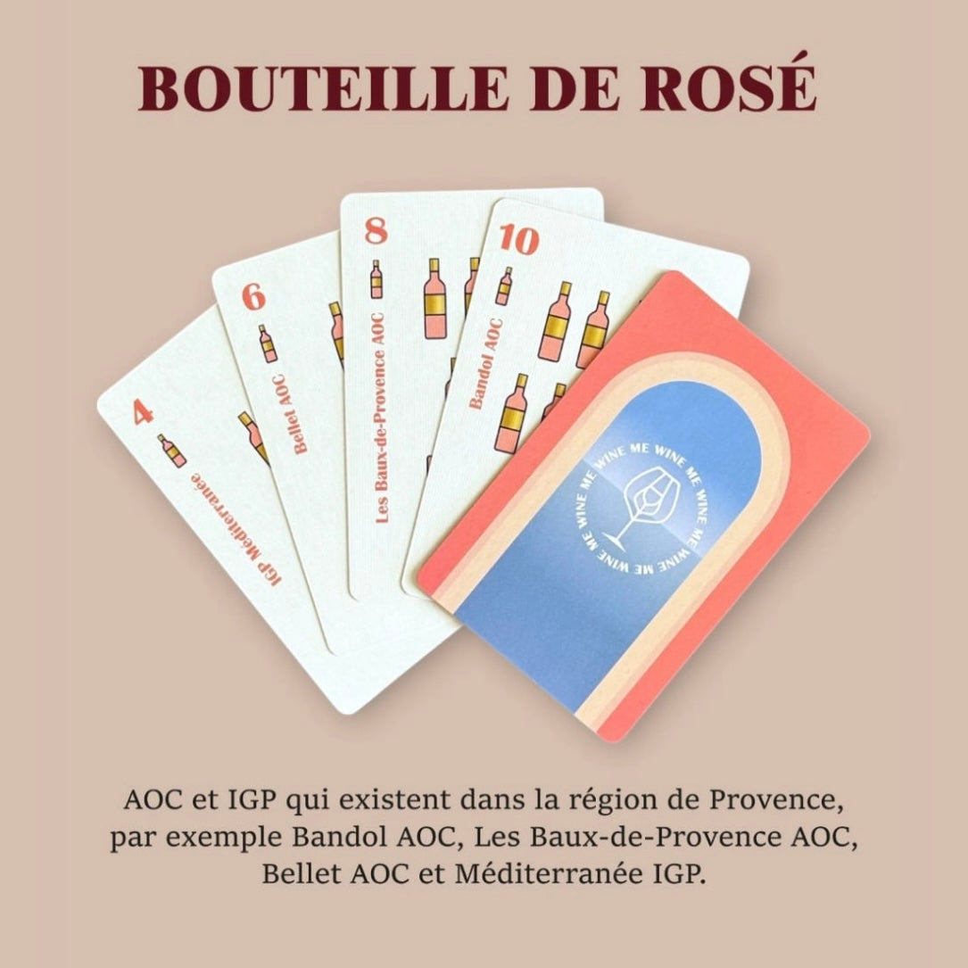 Jeu de cartes vin WINE ME – Provence (54 cartes interactives)