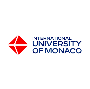 Logo de l'International University of Monaco, partenaire de WINE ME