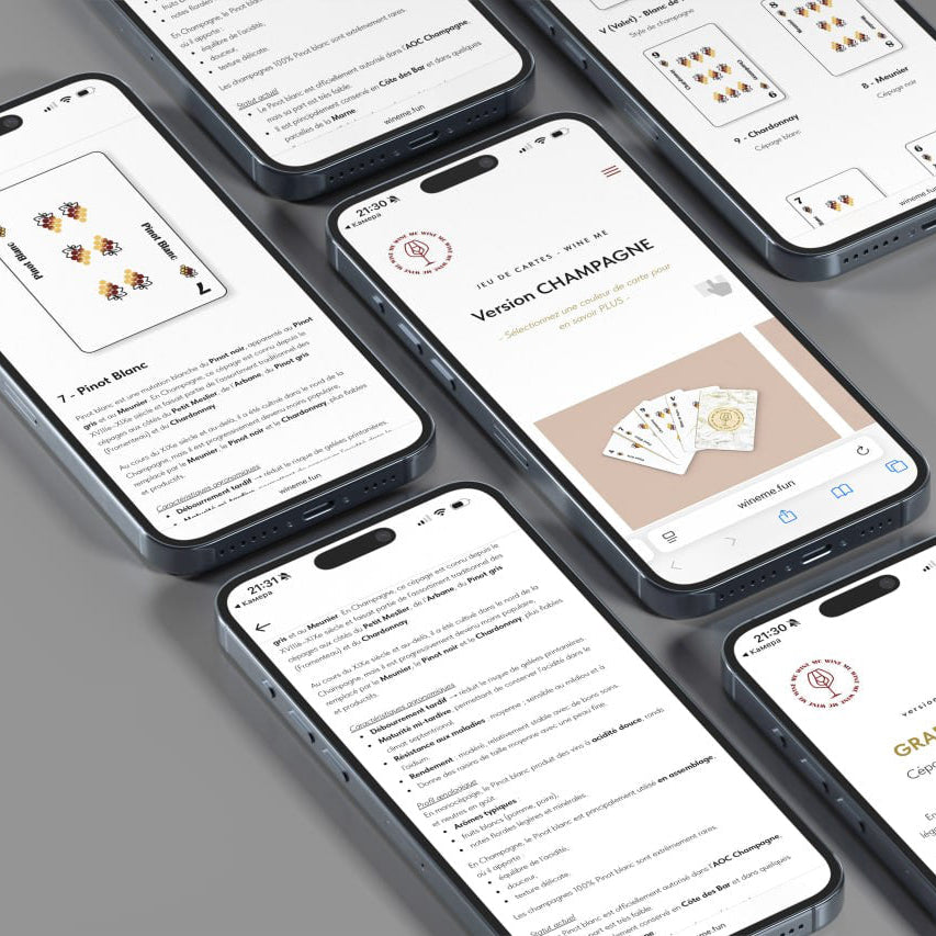 Cartes WINE ME® Champagne – 54 cartes + Smart Card QR