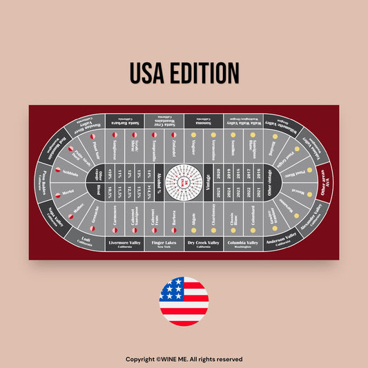 Tapis de table professionnel WINE ME CASINO 180 x 90 cm – États-Unis